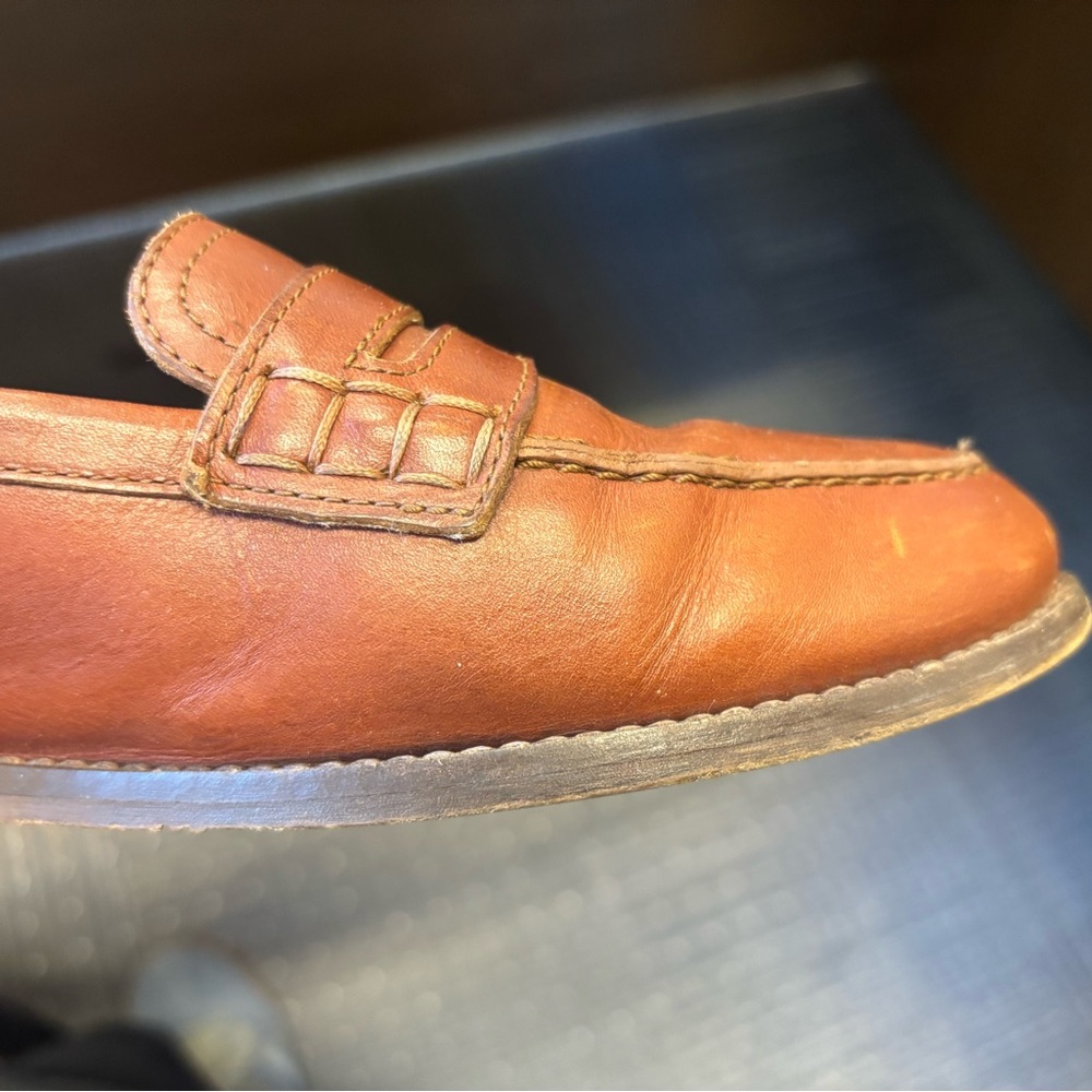 Sézane André Brown Leather Loafers - Picture 8 of 8